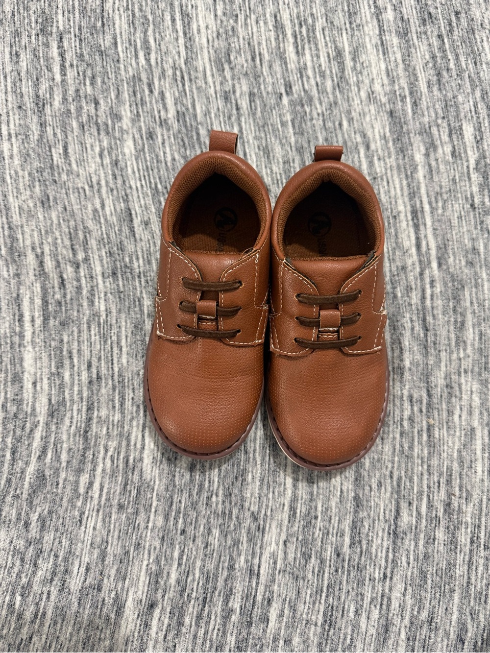 Classic Brown Toddler Leather Dress Shoes